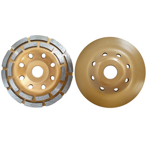 Tarcza diamentowa garnkowa 125x22,2 segmentowa Dz-3 diament 3mm AJM Tools głowica do szlifowania betonu podwójny segment zdjęcie nr 3