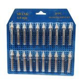 Zestaw frezów trzpieniowych diamentowych stożkowych 20 sztuk trzpień 6mm frez frezy