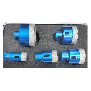 Otwornice diamentowe 5 elementów 25 / 35 / 45 / 55 / 68 mm M14 marmur granit ceramika glazura koronka koronki otwornica zdjęcie nr 6