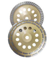 Zestaw tarcz diamentowych garnkowych 230 x 22,2 dwurzędowa i turbo DCWD / DCWT 230x22 segmentowa głowica do szlifowania betonu zdjęcie nr 8