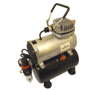 Aerograf AB138 AB-138 AB 138 z kompresorem z butlą zestaw modelarski z dyszą 0,3; 0,5 lub 0,8 jeden aerograf do wyboru zdjęcie nr 3