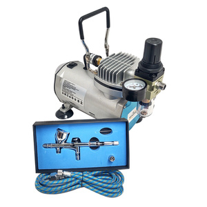 Zestaw kompresor do aerografów TC20C + AB180 0,8 nowy typ dysz AB-180 AB 180 zdjęcie nr 2