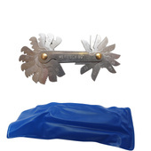 Zestaw grzebieni do gwintów 60° 24 listków  Gwintomierz miernik gwintu wzornik grzebień 24 el.