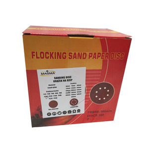 Krążki ścierne 180 mm papier na rzep gr. 180 z otworami 100 szt ścierny krążek samoprzylepne otwory 110mm zdjęcie nr 5