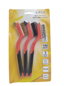 Zestaw 3 sztuk szczotek ręcznych z końcówkami dodatkowymi CRJSPCP zdjęcie nr 5
