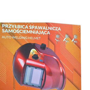 Przyłbica maska spawalnicza + filtr 108LD KM1600C czerwona marki Magma z funkcją szlifowania Red zdjęcie nr 2