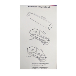 Uchwyt rowerowy dodatkowy przedłużenie kierownicy CRJBS uchwyt na telefon smartfon lampkę rowerową zdjęcie nr 7