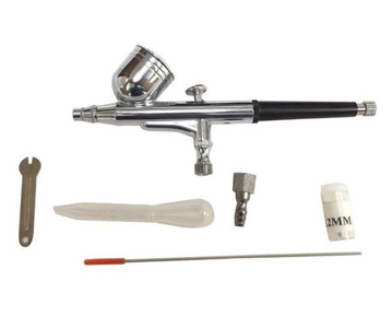 Kompresor do aerografów TC-20BK 2 aerografy TC-20B + TG125 + TG130 + wężyk TC-20 TC-20C TG-125 TG-130 zdjęcie nr 6