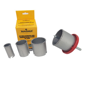 Otwornice do glazury wolframowe 33-73 otwornica płytek wolframowa 4 el. + Tarcza diamentowa do cięcia 125x1,4mm turbo ceramika, beton Magma MYT 125x22,2 125 x 22,2 125x22,2mm zdjęcie nr 4