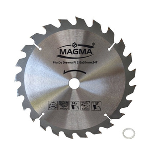 Piła tarcza tarcze do cięcia drewna 210mm 24T z widią 210x20 / 16 mm x 24 zębów widiowa Magma 210x20x24t zdjęcie nr 1