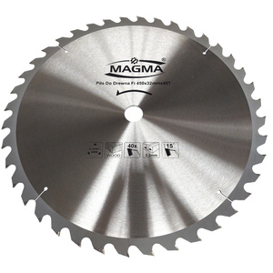 Piła tarcza tarcze do cięcia drewna 450 mm 40t z widią 450x32 mm x 40 zębów widiowa Magma 450x32x40t red 30 mm 25,4 mm 22,23 mm 20 mm 450x30 450x25,4 450x22,23 zdjęcie nr 4