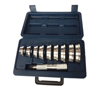 Zestaw do demontażu łożysk 10 elementów ściągacz do pras, wyciskania osiowego talerze prasy 1285 montażu uszczelniaczy 40-81mm wciskania 1014D tule zdjęcie nr 14