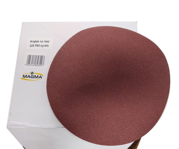 Krążki ścierne 225mm papier na rzep gr. 80 100 szt ścierny krążek samoprzylepne styropianu zdjęcie nr 5