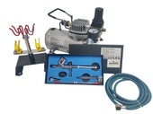 AEROGRAF AB130 Z DYSZĄ 0,2, 0,3 + MINI KOMPRESOR 4BAR + STOJAK AB-130 AB 130
