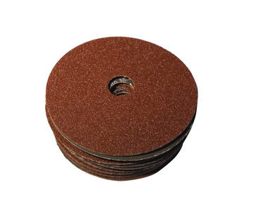 Krążek fibrowy fi 125 tarcza fibrowa do szlifowania metalu drewna pcv pakiet 25 szt. fibra granulacja 180 zdjęcie nr 8