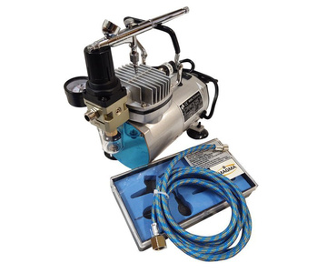 Zestaw do aerografii mini kompresor TC-20C aerograf AB-137 zdjęcie nr 5