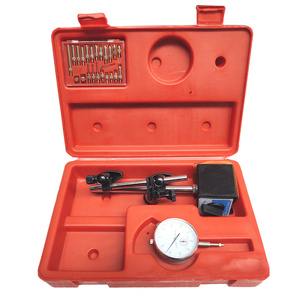 Końcówki przedłużki czujnika zegarowego 22el.+ czujnik zegarowy 10mm magnetyczny + statyw w walizce zdjęcie nr 6