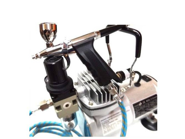 Aerograf AB-116K z kompresorem zestaw do malowania zdjęcie nr 8