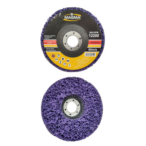 Dysk krążek tarcza 125 do usuwania rdzy farby włosy murzyna włóknina fioletowa tarcza do szlifowania metalu 125mm tarcze ściernica do czyszczenia piast zdjęcie nr 3