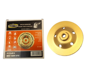 Tarcza diamentowa garnkowa 125xM14 dwurzędowa DCWD125M14 diament 5mm 125/M14 125 M14 Magma 125xM14 125M14 125 M14 podwójny segment zdjęcie nr 4