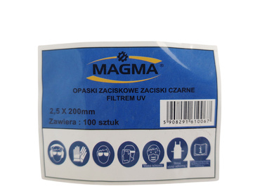 Opaski zaciskowe zaciski czarne 2,5 x 200 mm 2,5x200 z filtrem UV 100szt zdjęcie nr 4