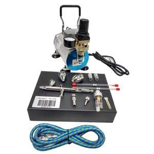 Aerograf AB-183K AB183K AB 183K + komprespr TC-20C zestaw pneumatyczny lakierniczy zdjęcie nr 10