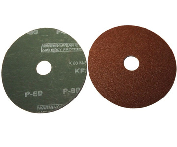 Krążek fibrowy tarcza fibrowa do szlifowania metalu drewna pcv pakiet 25 szt. fibra granulacja 120 zdjęcie nr 7