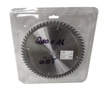 Piła tarcza tarcze do cięcia drewna 200mm 60t z widią 200x16 mm x 60 zębów widiowa AJM Tools 200x16x60t zdjęcie nr 1