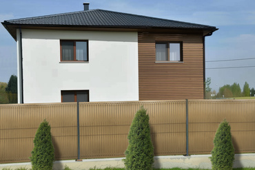 Listwy ogrodzeniowe pionowe wąskie 153x250cm RD08 Słomkowy komplet zdjęcie nr 3