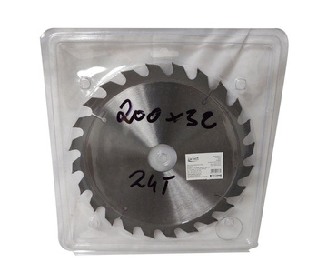 Piła tarcza tarcze do cięcia drewna 200mm 24t z widią 200x32/30 mm x 24 zębów widiowa AJM Tools 200x32x24t zdjęcie nr 1