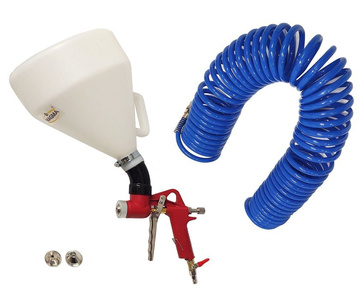 Pistolet do tynków plastik 001AD + zawór + przegub z dyszami 2.0 3.0 4.0 6.0 8.0 + przewód wąż pneumatyczny 15mb PE 8x12 zdjęcie nr 2