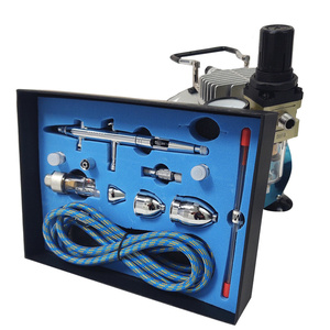 Aerograf AB-183K AB183K AB 183K + komprespr TC-20C zestaw pneumatyczny lakierniczy zdjęcie nr 13