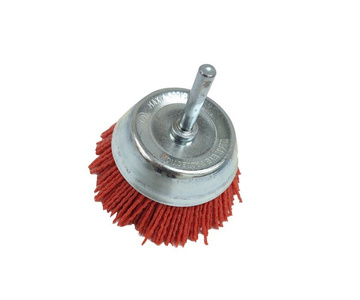 Szczotka nylonowa czołowa na wiertarkę 75mm/T6mm trzpień nulon postarzanie zdjęcie nr 10