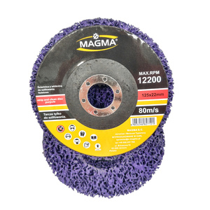 Dysk krążek tarcza 125 do usuwania rdzy farby włosy murzyna włóknina fioletowa tarcza do szlifowania metalu 125mm tarcze ściernica do czyszczenia piast zdjęcie nr 2