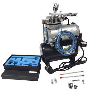 Aerograf AB-183K AB183K AB 183K + kompresor z butlą TC-20T zestaw pneumatyczny lakierniczy zdjęcie nr 22