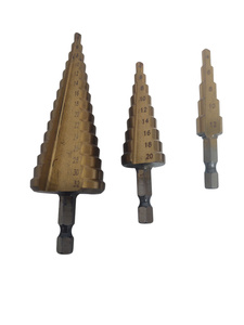 Wiertła stopniowe wiertło rozwiertak 3szt 4-32mm choinkowe stożkowe zestaw wierteł zestaw wierteł stopniowych stożkowych Magma zdjęcie nr 8