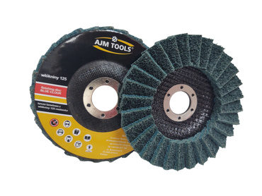 Tarcza lamelowa z włókniny 125 niebieska szlifowania polerowania włóknina lamelka listkowa zdjęcie nr 16