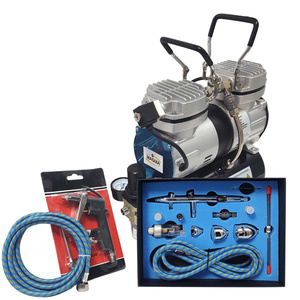 Aerograf AB 186K z kompresorem dwutłokowym do malowania 30T zestaw lakierniczy AB-186K zdjęcie nr 13