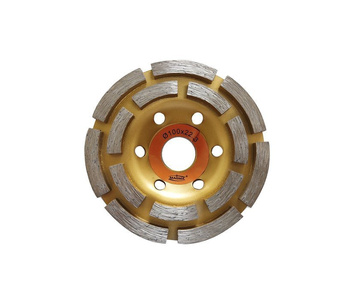 Tarcza diamentowa garnkowa 100x22,2 segmentowa DCWD100 diament 5mm Magma głowica do szlifowania betonu podwójny segment zdjęcie nr 2