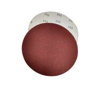 Krążki ścierne 180 mm papier na rzep gr. 80 100 szt ścierny krążek samoprzylepne zdjęcie nr 2