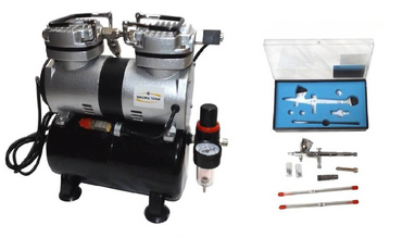 Aerograf 180S z kompresorem dwutłokowym do malowania TU30T TG-180S zdjęcie nr 11