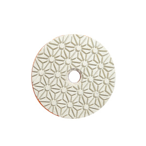 Tarcza diamentowa rzepik na mokro 100 mm #2 kwiatek szlifowania gres gresu kamień granit poler polerowania polerska dysk polerski zdjęcie nr 3