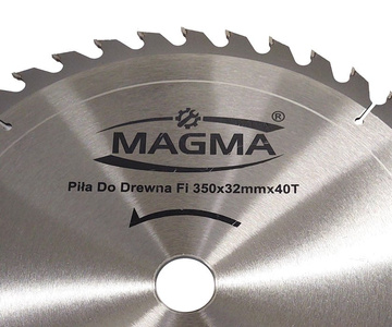 Piła tarcza tarcze do cięcia drewna 350mm 40T z widią 350x32 30 mm x 40 zębów widiowa Magma 350x32x40t zdjęcie nr 3