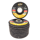 Zestaw 10 sztuk tarcz tarcze do metalu szlifowania lamelka listkowa 125mm gr80 P80 Magma Tarcza lamelkowa Elektrokorund płytkowa płytkowe