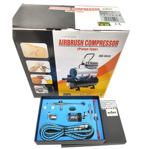 Aerograf 134K kompresor z butlą zestaw do malowania AB-134K zdjęcie nr 7