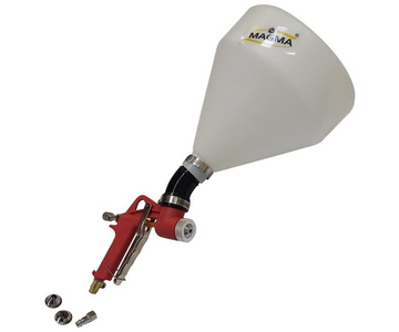 Pistolet do tynków plastik 001AD + zawór + przegub z dyszami 2.0 3.0 4.0 6.0 8.0 + przewód wąż pneumatyczny 15mb PE 8x12 zdjęcie nr 7