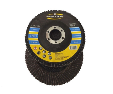 Tarcza tarcze lamelka listkowa 115mm gr 60 10 sztuk do metalu Magma płytkowa płytkowe zdjęcie nr 5