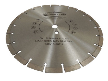 Tarcza diamentowa 300x20mm MAGMA do cięcia betonu, piaskowca MSC300 300x20 MSC 300x20 300 x 20 300x20mm zdjęcie nr 5
