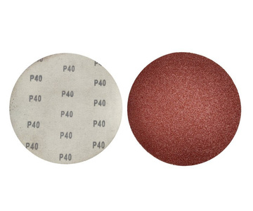 Krążki ścierne 225mm papier na rzep gr. 40 100 szt ścierny krążek samoprzylepne styropianu zdjęcie nr 3