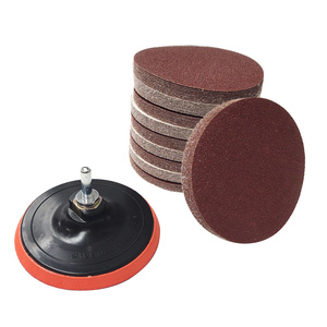 Zestaw krążki na rzep papier ścierny PEX 125mm 125 mm gr 24 krążek 100 szt + dysk na rzep szlifierski z gąbką 125 mm 125mm zdjęcie nr 4